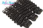Grade 7A Curl Wet And Wavy 22 Inch Human Hair Extensions With Full Ends