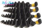 Fashionable 22 Inch Brazilian Loose Wave Hair Bundles With Double Layers