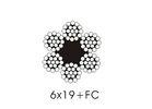 Abrasion Resistant Round Strand Steel Wire Rope 6x19 for Dragline