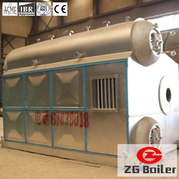 Gas fired water tube boiler