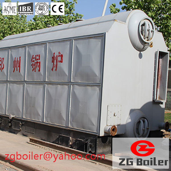 chain grate hot water boiler