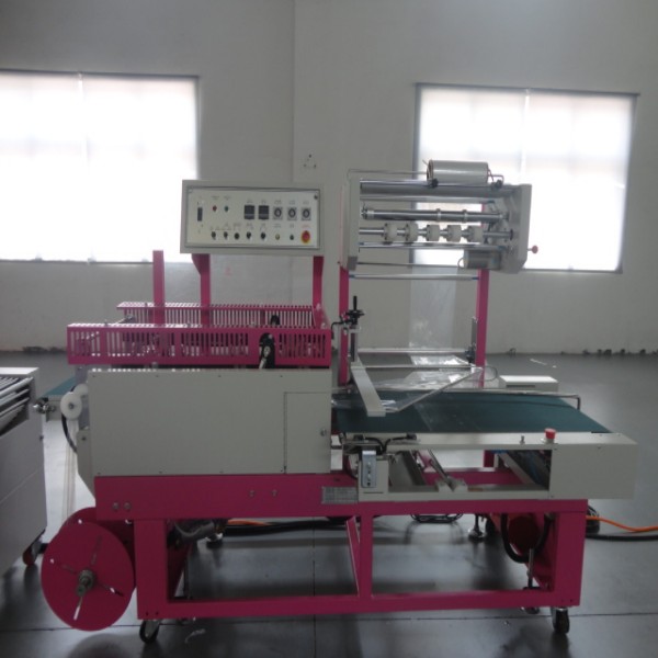 CE standard vertical cutting sealer machine for swimming cap with shrink machine 