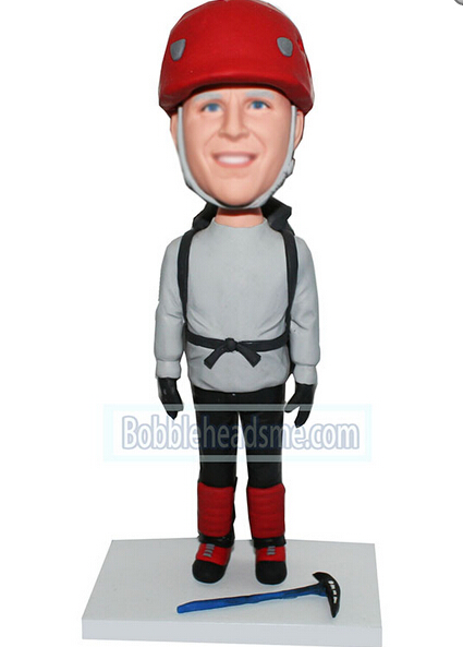 Custom bobblehead doll Shirtless Muscle Man With A Dumbbell