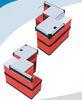 Supermarket Retail Store Checkout Counters With Hooks 1100x950x850mm