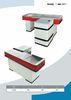 SPCC Aluminum Convenience Store Checkout Counter With PVC Protection Profile