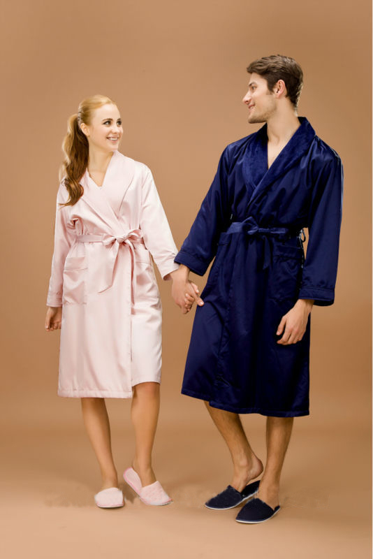 Breathable Printed Soft Bathrobe with 100% Polyester Fabric