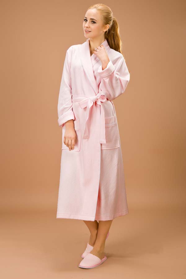 Velour Luxury Womens Bathrobes , Personalized Spa Bathrobes