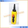 Yellow / Black ABS Waterproof IP65 Hoist Pendant Control Crane Remote Control