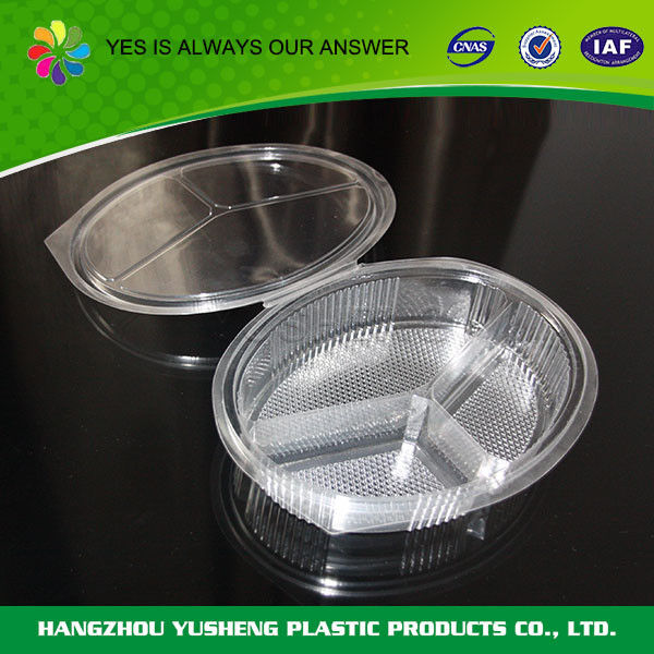 Customize Disposable Food Containers Clear Compartment Container