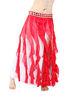 Elegant Two row crystals chiffon tribal belly dance skirts for women