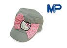 100% Cotton Cute Children’s Personalized Baseball caps with Hello Kitty Bowknot