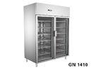 Upright Commercial Freezer , 2 Glass Door Display Fridge GN1410TN/G