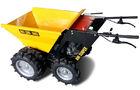Double front wheel Mini dumper Motor Wheelbarrow with B&S Engine , Yellow , Chain Driver 4X4