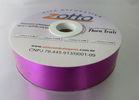 Fuschia Gold Pink 3 / 4 inch wide ribbon 100 meter , Metallic poly ribbon 1 - 1 / 4& quot; Width