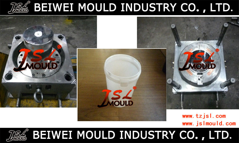 Injection plastic paint bucket mould