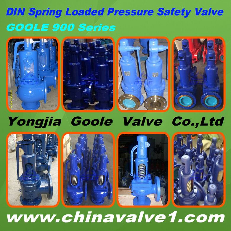 DIN standard Sspring loaded pressure Safety Valve