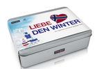 Health Care Rectangular Tin Box , Personalized Tin Cans With Embossing And Ps Tray