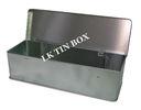 Plain Hand Rolled Tobacco Rectangular Tin Box , Cigarette Storage Box