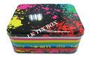 Metal Christmas Rectangular Tin Box Packaging  With Pvc Window