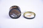 3D Embossed Metal Printed Round Tin Box , Screw Top Round Tin Cans With PVC Window