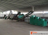 Compost fertilizer granulation production line