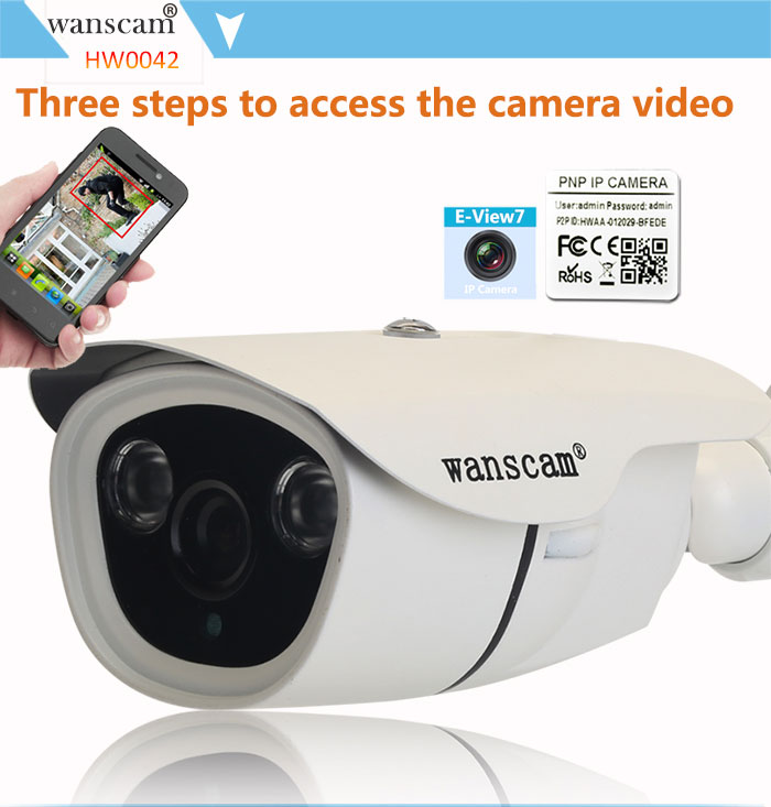 Full HD 1.3MP Hi3518C Waterproof Bullet POE  Wifi IP Home Camera Camera