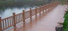 Weather Resistant Plastic Lumber Composite Garden Decking , Easy Installation