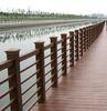 Low Maintenance Brown WPC Deck Flooring , Composite Fencing Materials