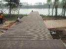 Solid WPC Deck Flooring For Park Decoration , Recycled Decking Material