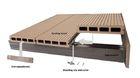 Moisture Resistant Hollow WPC Deck Flooring Board , Outside Garden Wood Tiles