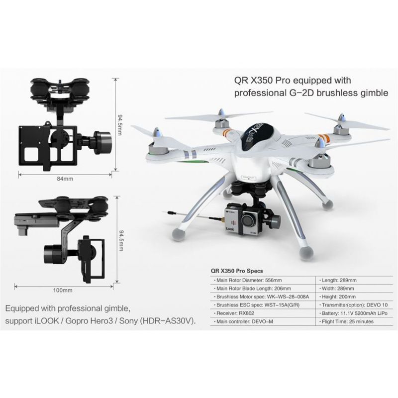 Walkera QR X350 Pro Basic with Devo 10 Radio
