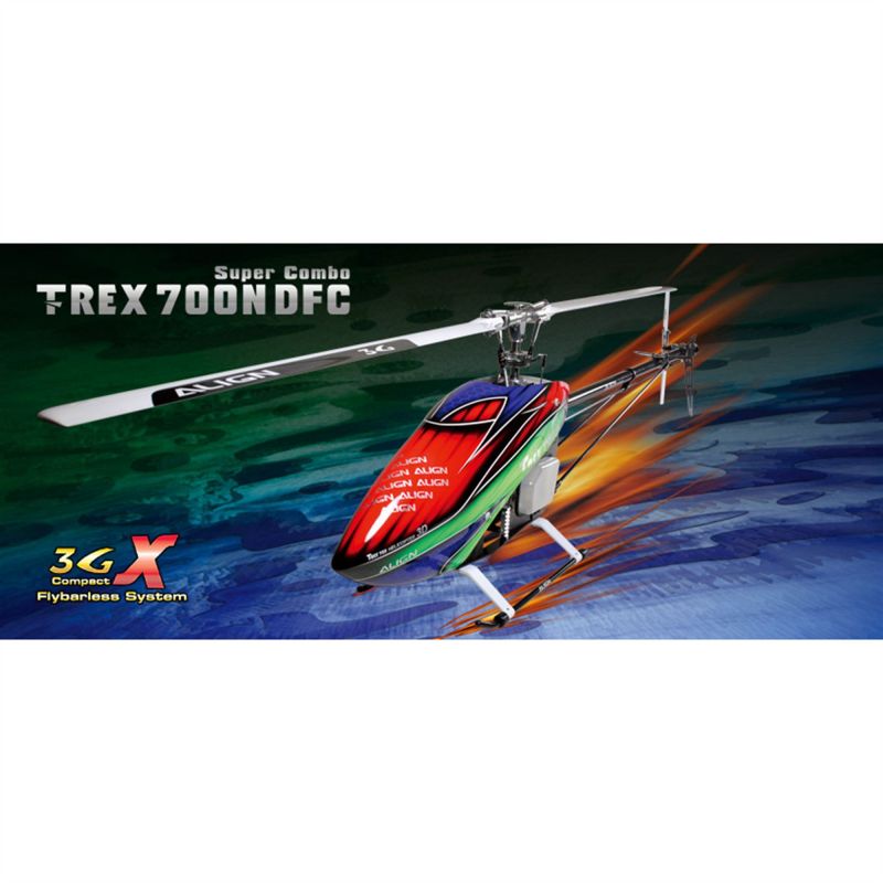Align T-Rex 700 Nitro DFC 3GX Super Combo Nitro Helicopter AGNRH70N01W