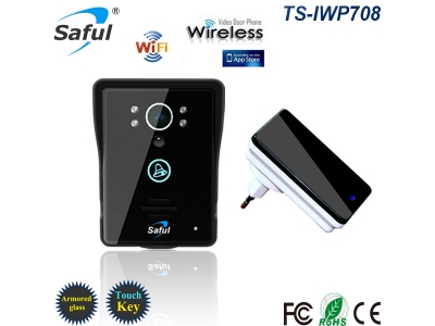 video door phone with wireless indoor dingdong doorbell