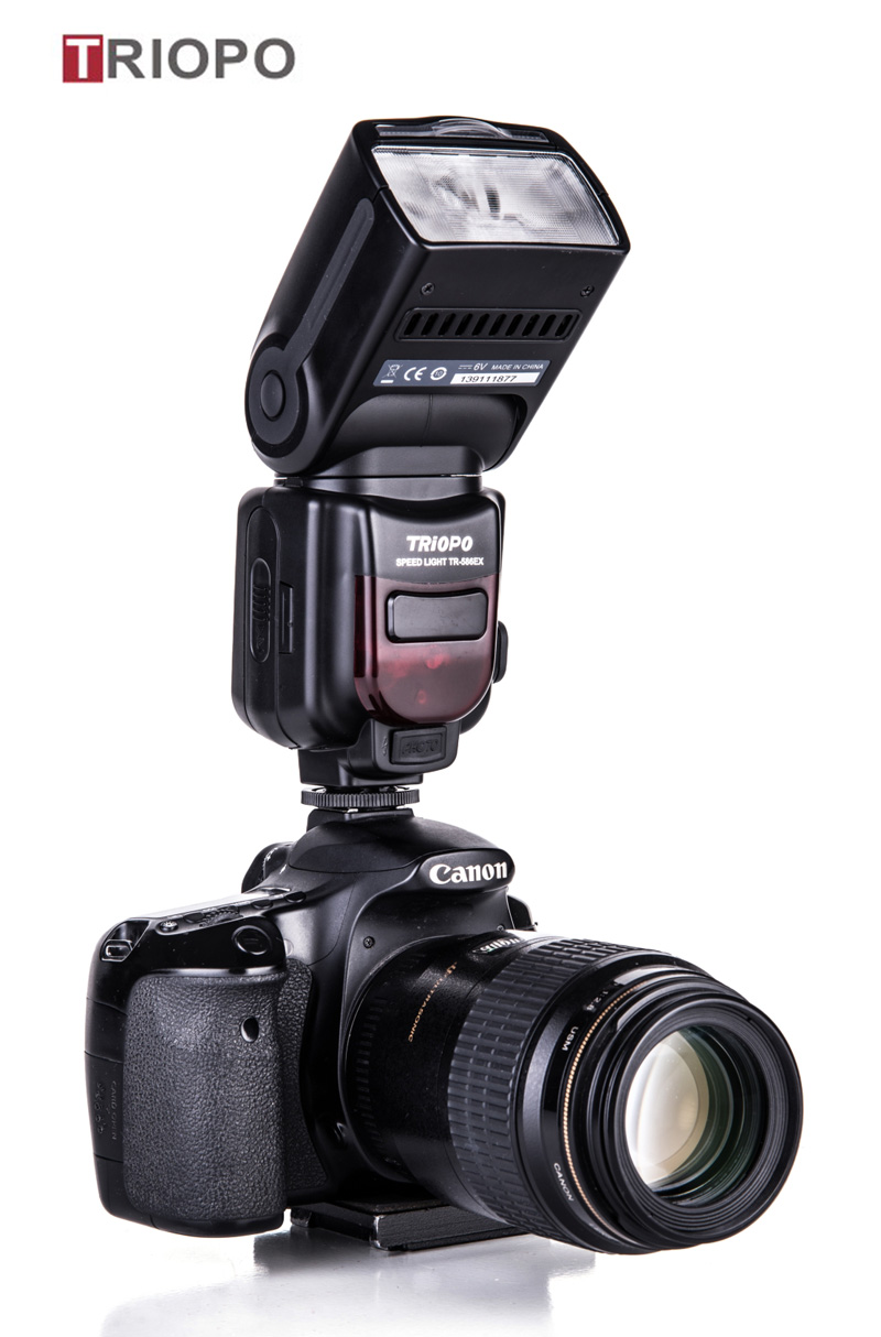 TRIOPO TR-586 dslr camera speedlite studio flash light,manufacture TTL flashgun  with slave flash for Nikon and Canon 