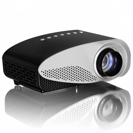 Vivibright Newest GP8S Projector Mini Home Theater Projector 1080P With Double HDMI for home theater
