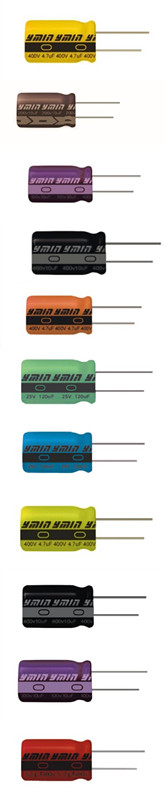 6.3V~500V 0.47uf~15000uF Radial miniature aluminum electrolytic capacitor 4000hours~12000hours 