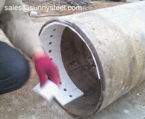 Ceramic Tile Lined Pipes, Ceramic Tile Lined Steel Pipes