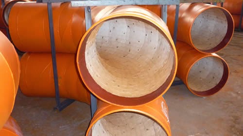 Ceramic tile lined bending, Ceramic Tile lined pipe, Ceramic Tile lined elbows