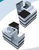 Retail Store / Hypermarket Store Express Checkout Counter With Bag Hooks