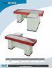 White Anti Rust Hypermarket Store Checkout Counter CE / ISO9001