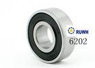 High speed Miniature 6200 Bearings 2RS , Pump Gcr15 Carbon Steel Ball Bearing