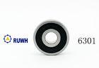 Miniature 6300 Series Bearings , Carbon Steel Deep Groove 6301 2RS Bearing