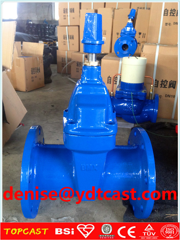 Cast iron blue gate vavle F4 F5