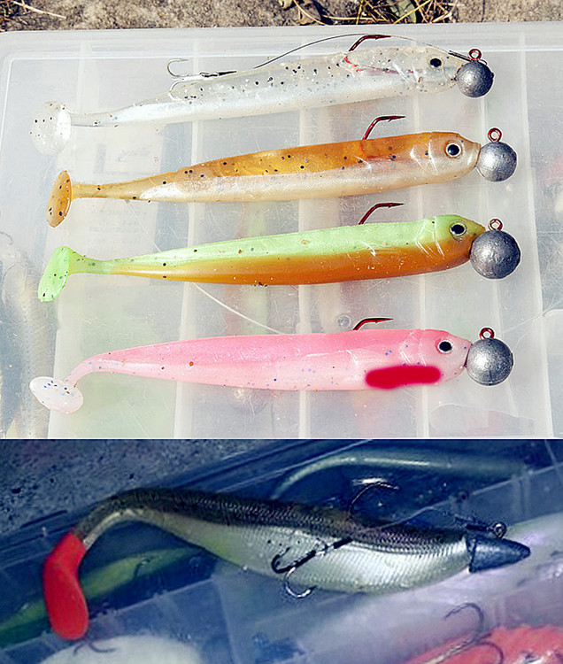 High quality soft plastic lure with hand poured bass lure