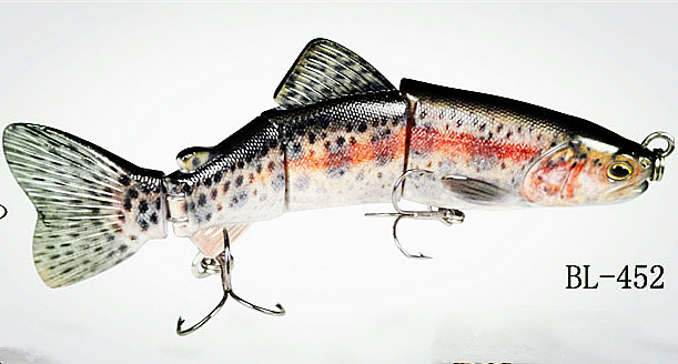 Living 3D Multi-Section Musky fishing lure