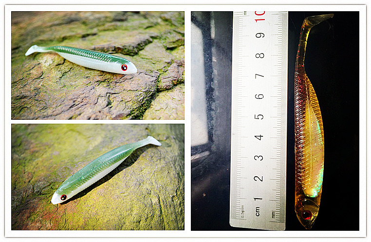 High quality soft plastic lure with hand poured bass lure