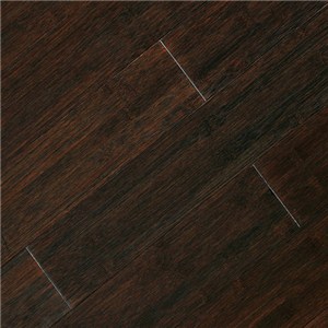 Dasso Solid Bamboo Flooring , Horizontal Carbonized , Black color stainedBHC3-BL