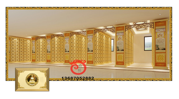 Beautiful and luxury columbarium for storage ash casket