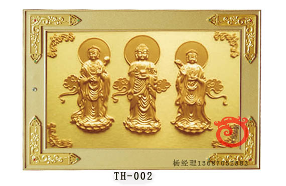 Singe niche columbarium with buddha panel