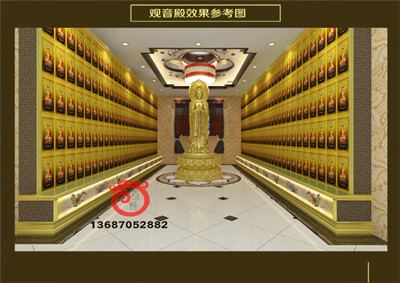 Aluminum alloy buddha niche for display buddhas